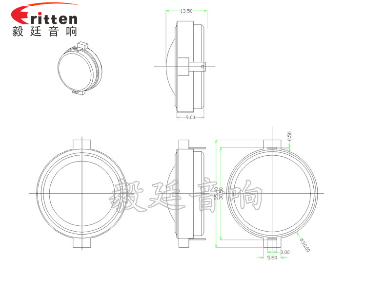 31mm异型高音10W多媒体喇叭成品图-Model.png